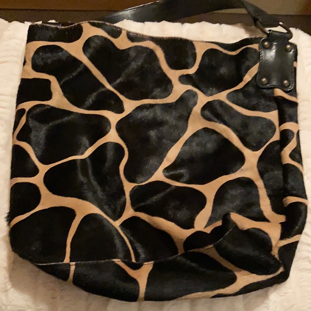 Medium size ladies handbag, Leopard print